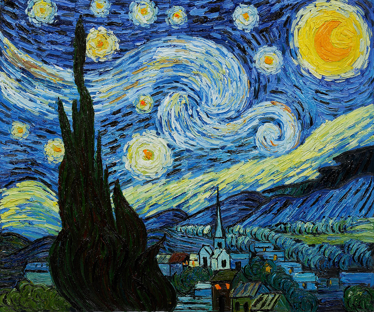 starry night - Van Gogh Painting On Canvas